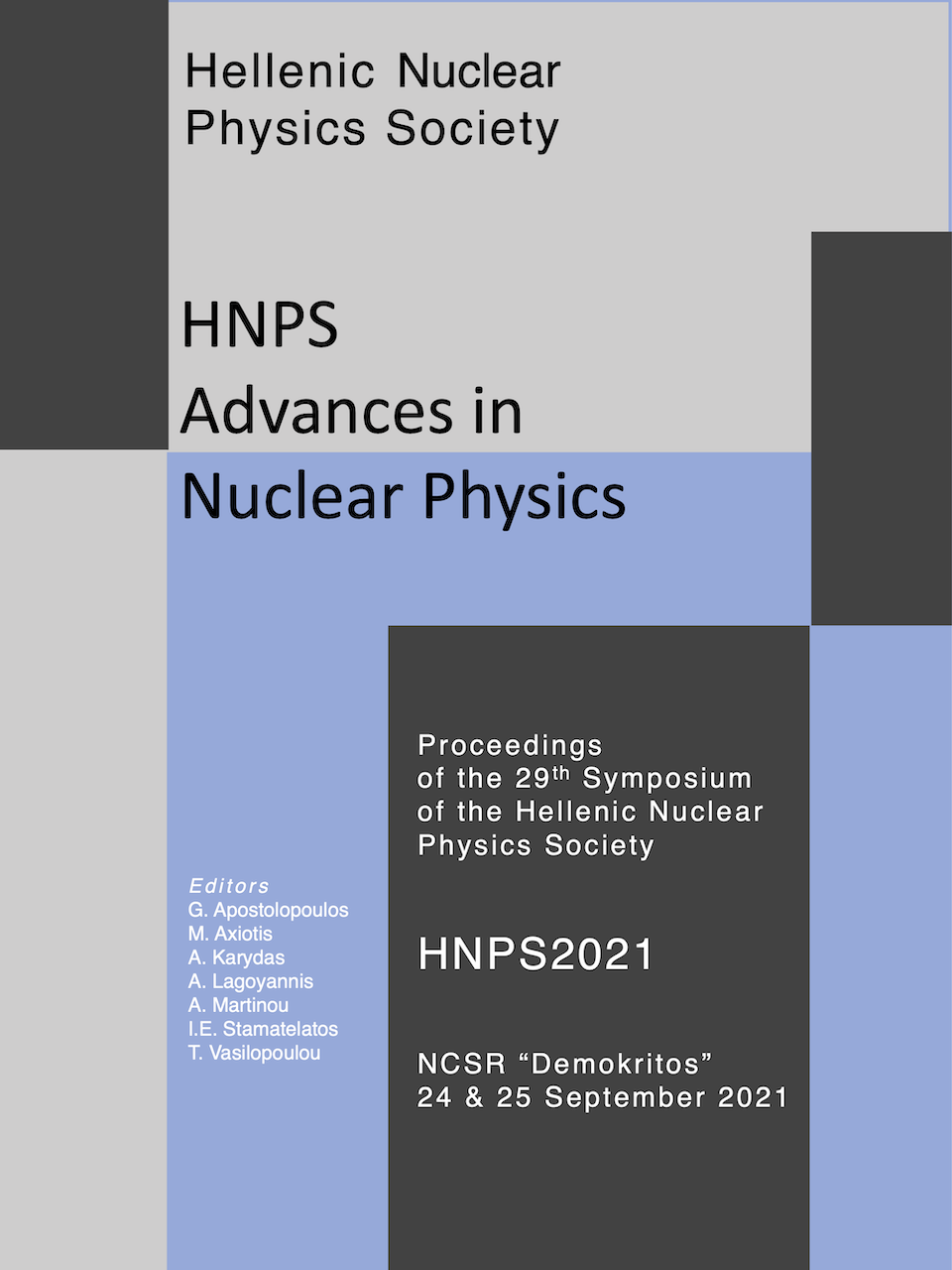 HNPS2021 Proceedings Cover